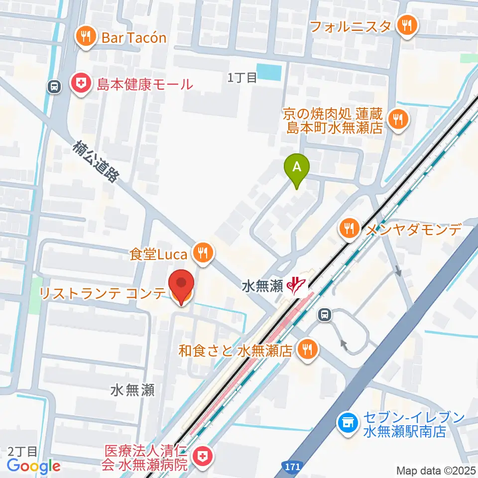 JEUGIA 島本センター周辺のホテル一覧地図