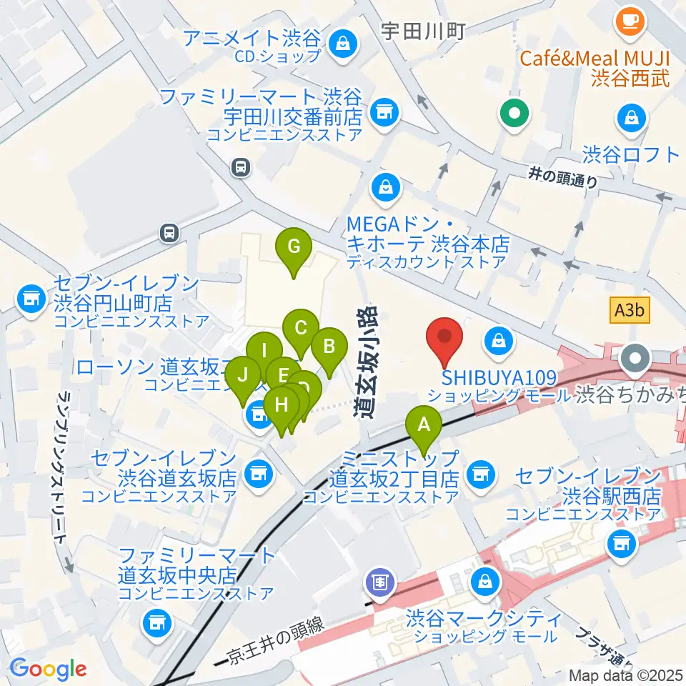 CBGKシブゲキ!!周辺のホテル一覧地図