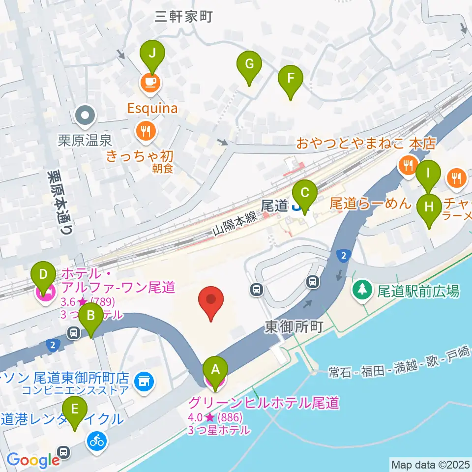 しまなみ交流館テアトロシェルネ周辺のホテル一覧地図