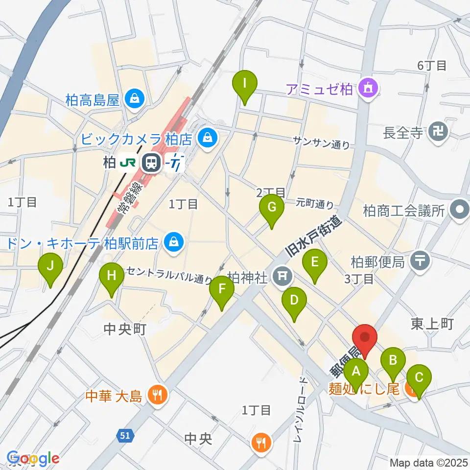 DOMe柏周辺のホテル一覧地図