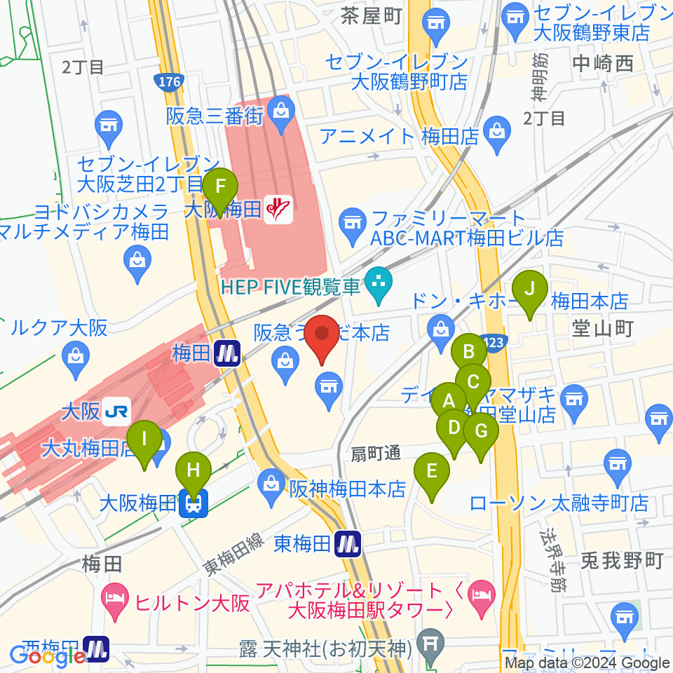玉田ピアノサウンドビュー23周辺のホテル一覧地図