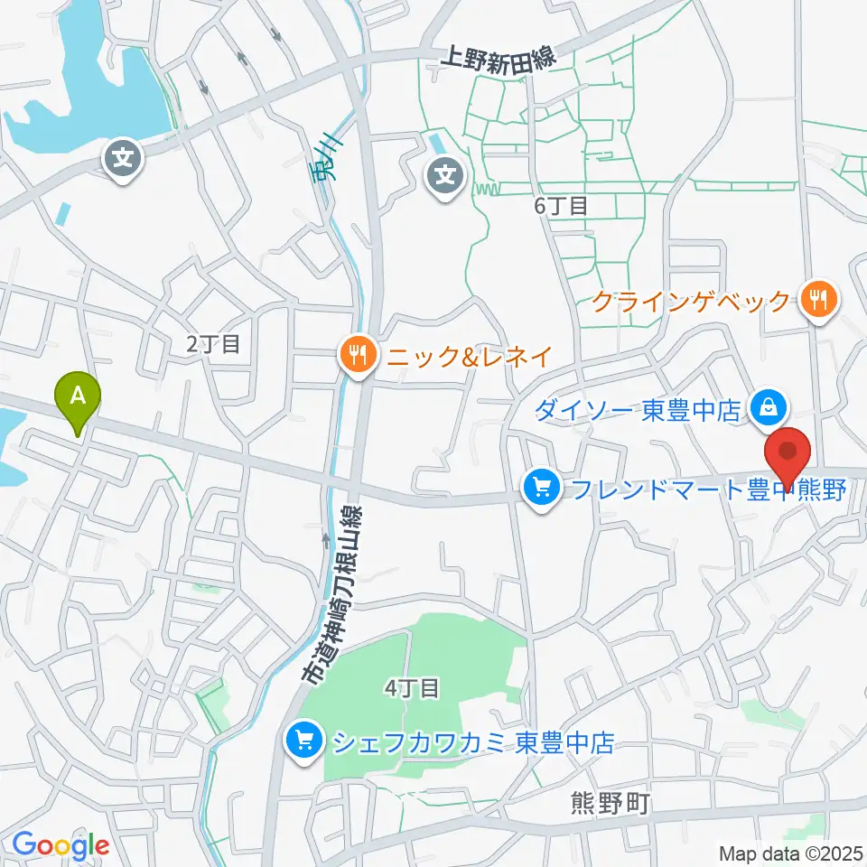 玉田ピアノ東豊中センター周辺のホテル一覧地図