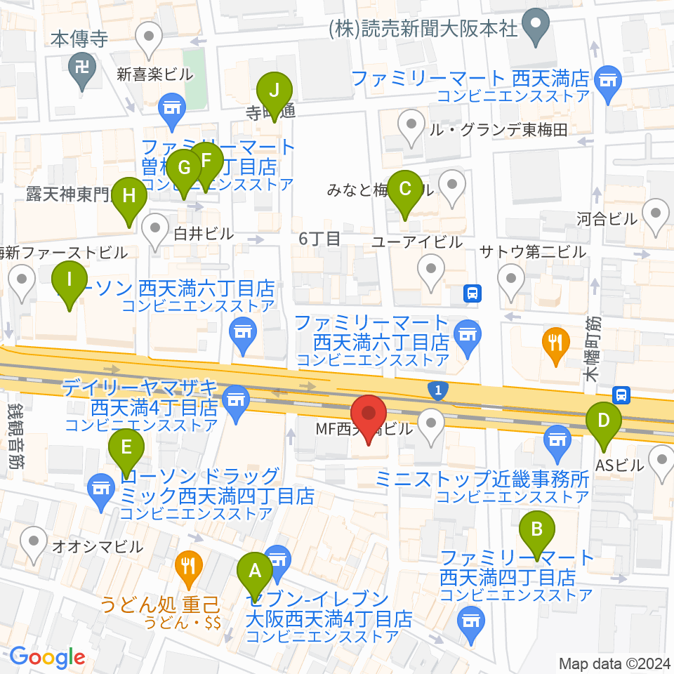 ソープオペラクラシックス梅田周辺のホテル一覧地図