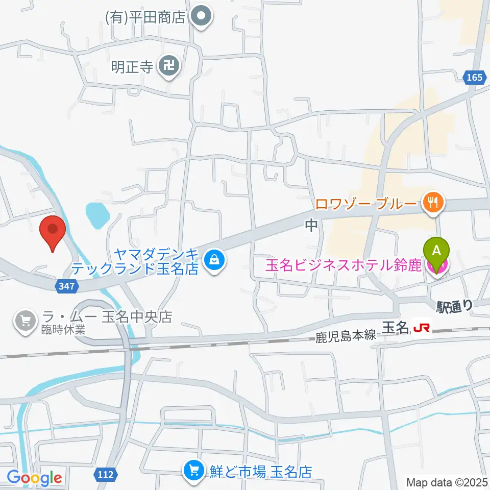 大谷楽器店 玉名教室周辺のホテル一覧地図