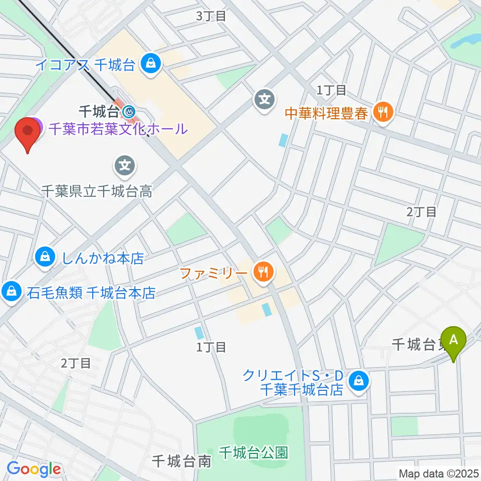 千城台コミュニティセンター周辺のホテル一覧地図