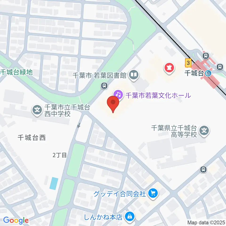 千城台コミュニティセンター周辺のホテル一覧地図
