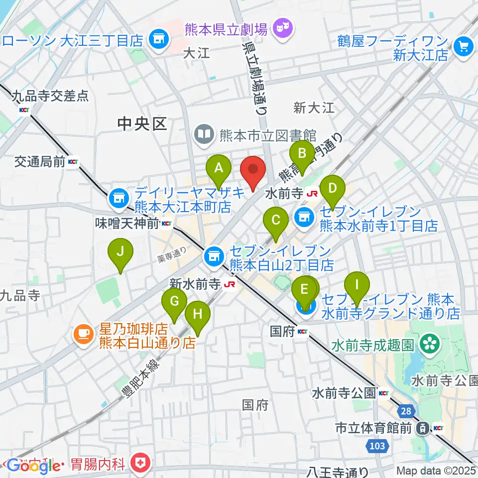 大谷楽器 大江教室周辺のホテル一覧地図