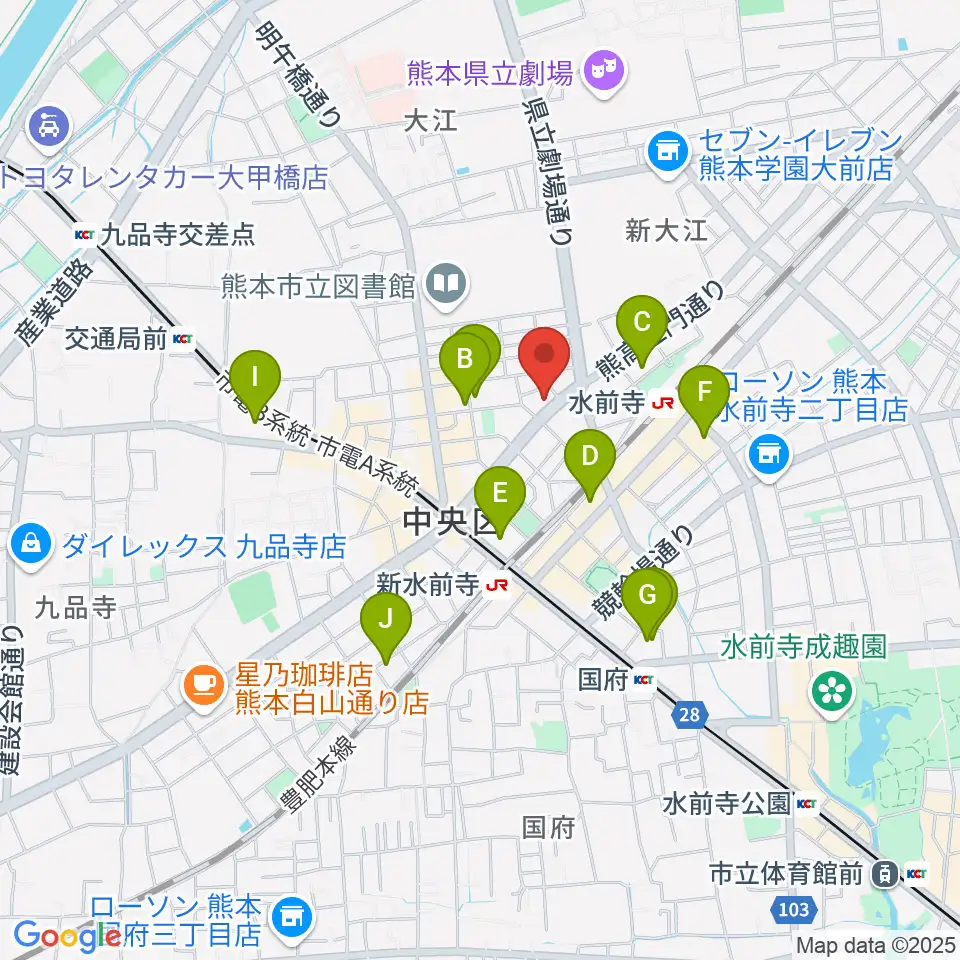 大谷楽器 大江教室周辺のホテル一覧地図