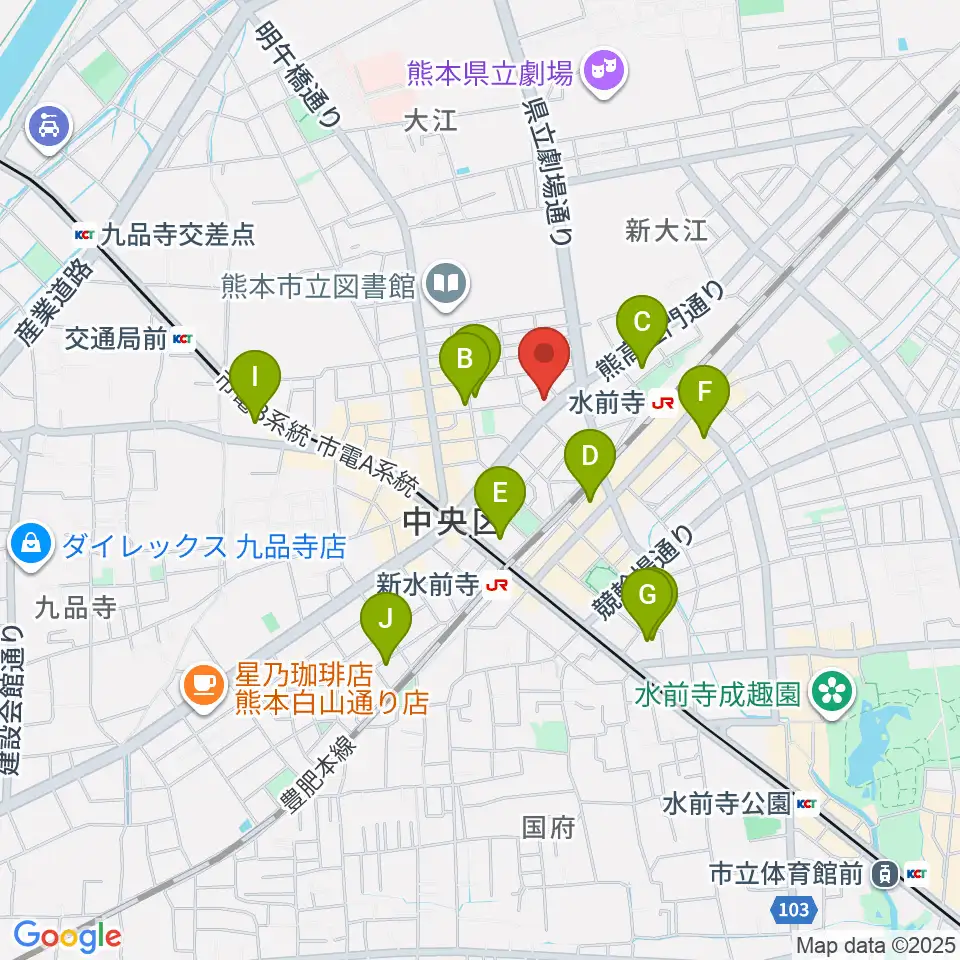 大谷楽器 大江教室周辺のホテル一覧地図