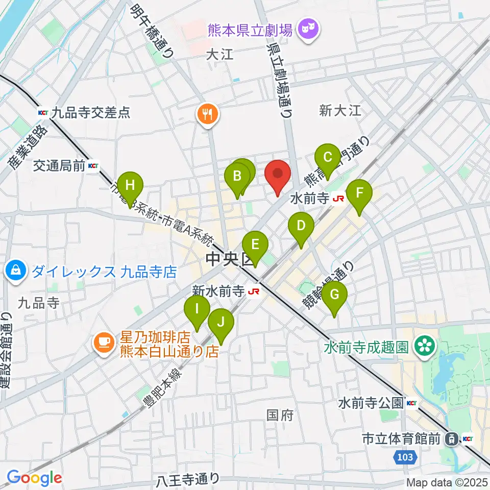 大谷楽器 大江教室周辺のホテル一覧地図