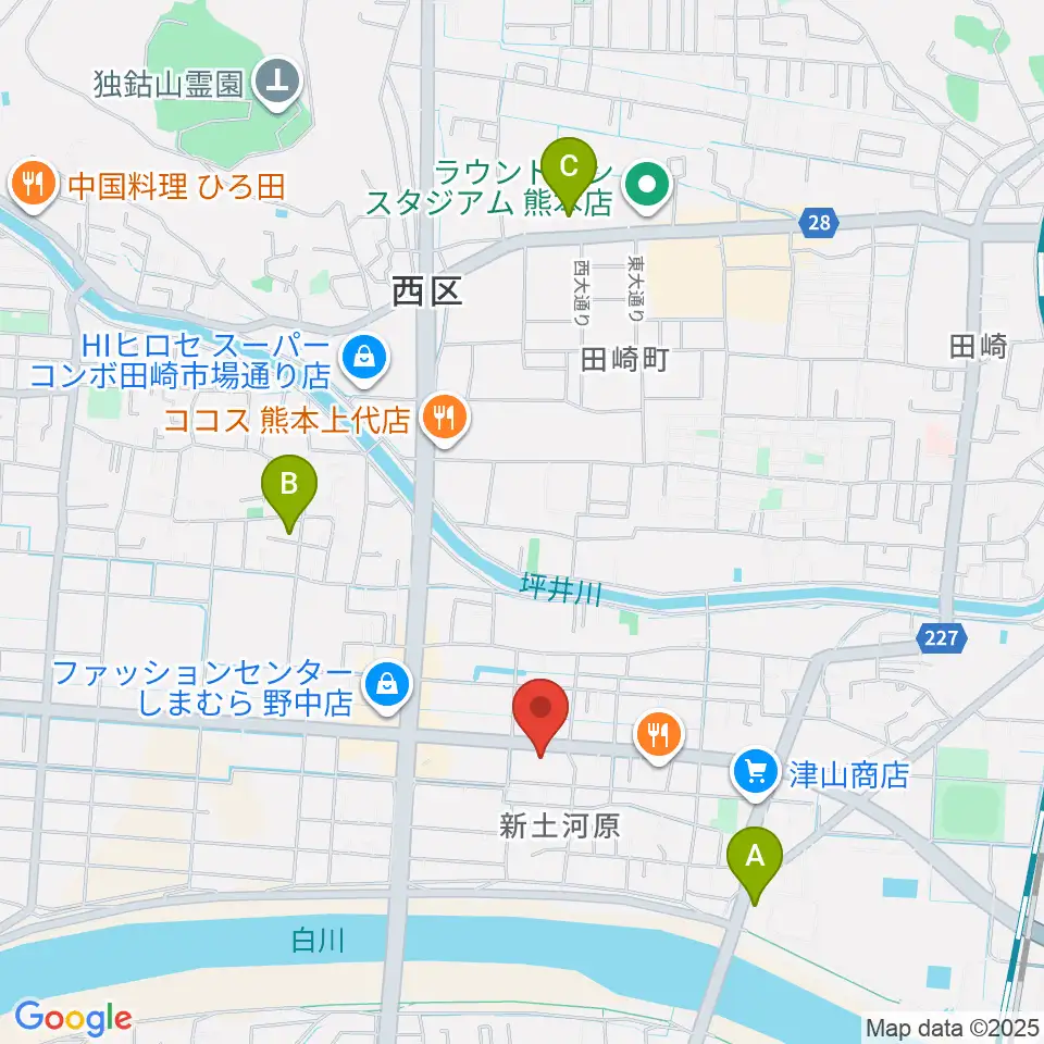 大谷楽器 新土河原教室周辺のホテル一覧地図