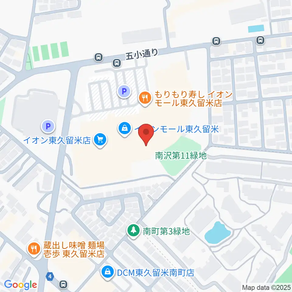 山野楽器 イオンモール東久留米店周辺のホテル一覧地図