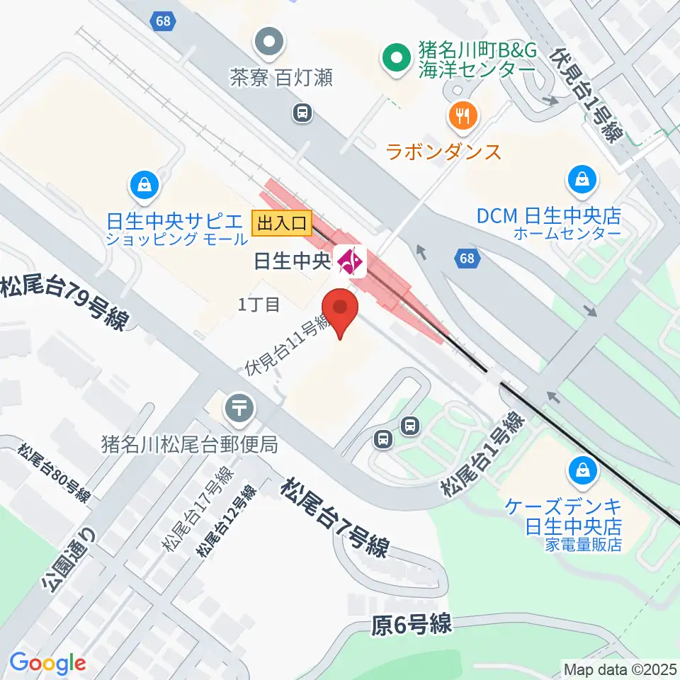 ハセガワ楽器 日生センター周辺のホテル一覧地図