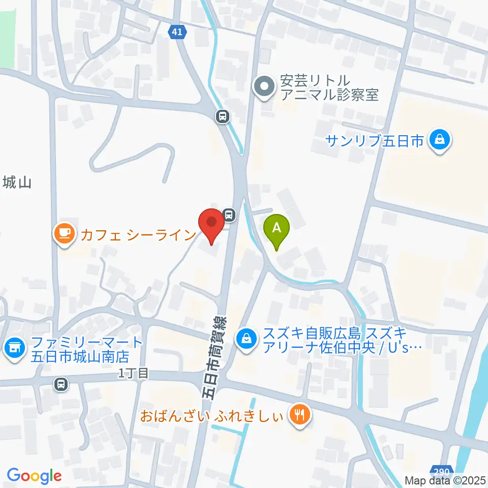 ふちだ楽器店 八幡センター周辺のホテル一覧地図