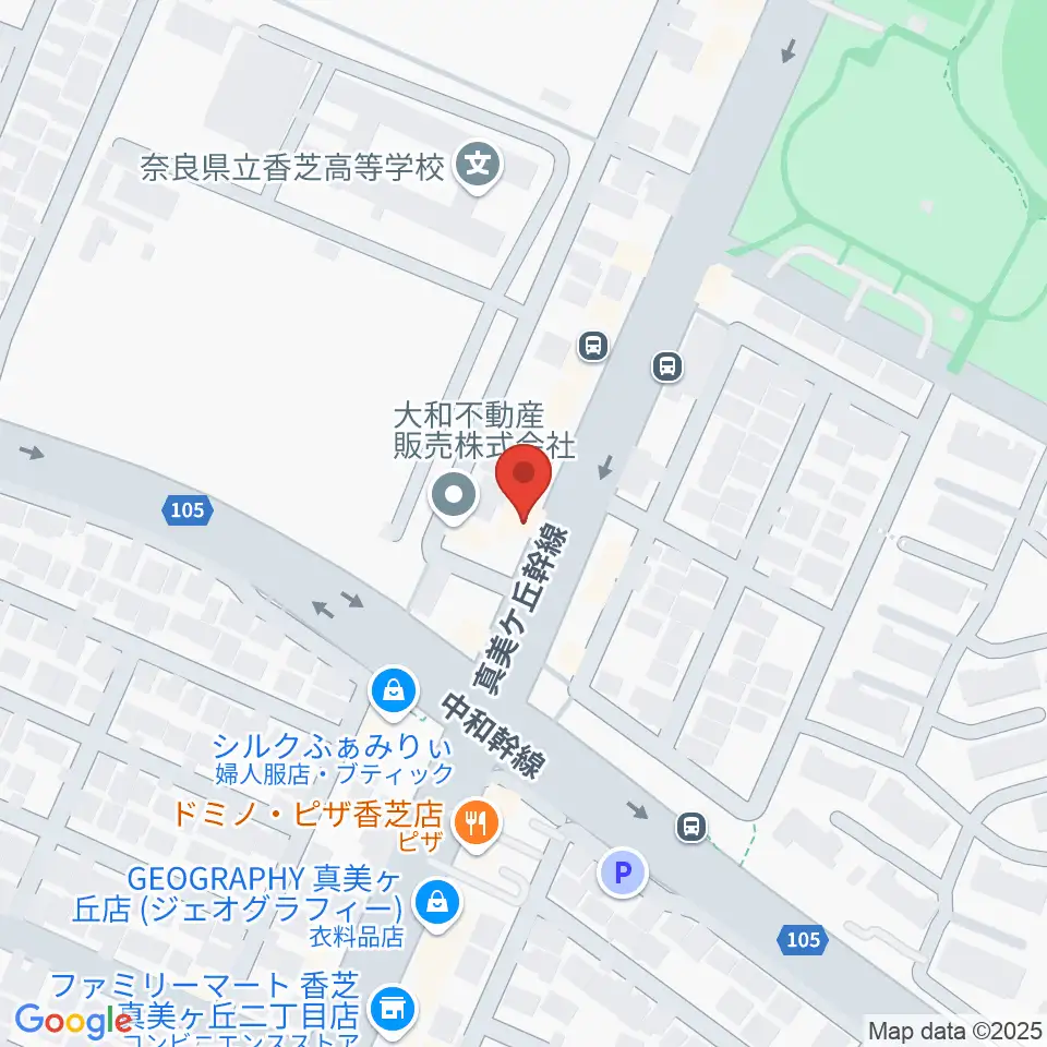 天理楽器 香芝店周辺のホテル一覧地図