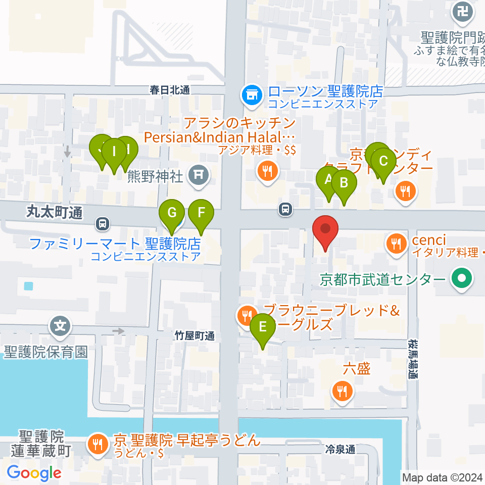 ジャズスポットヤマトヤ周辺のホテル一覧地図