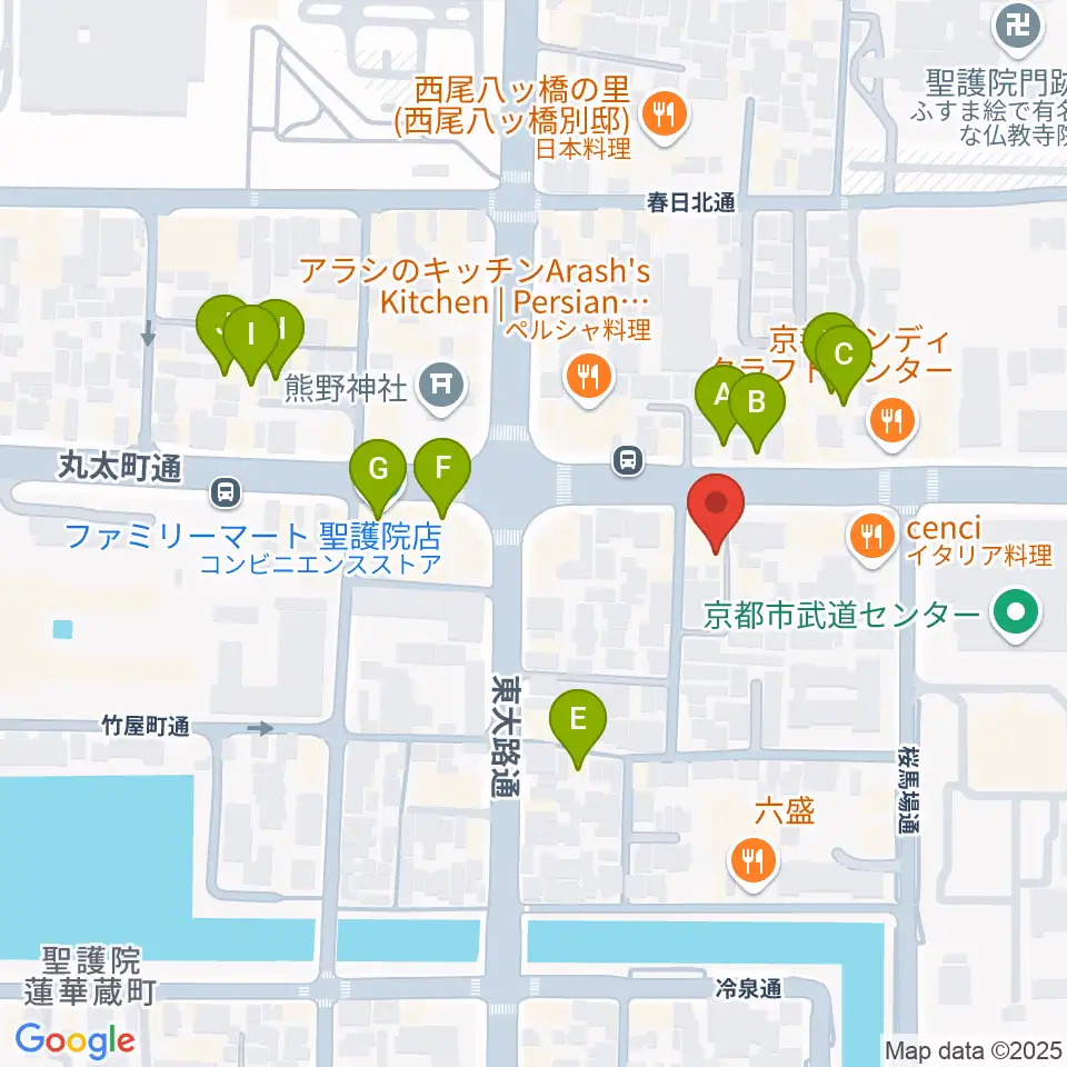 ジャズスポットヤマトヤ周辺のホテル一覧地図