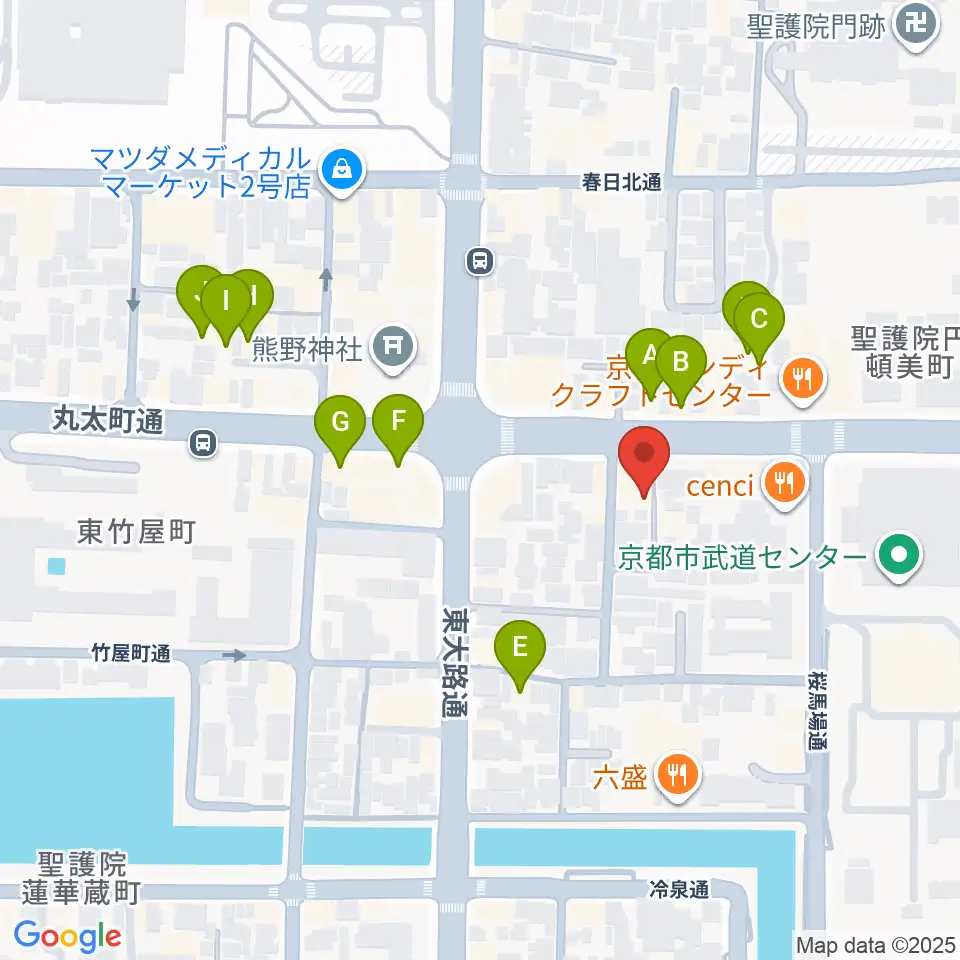 ジャズスポットヤマトヤ周辺のホテル一覧地図