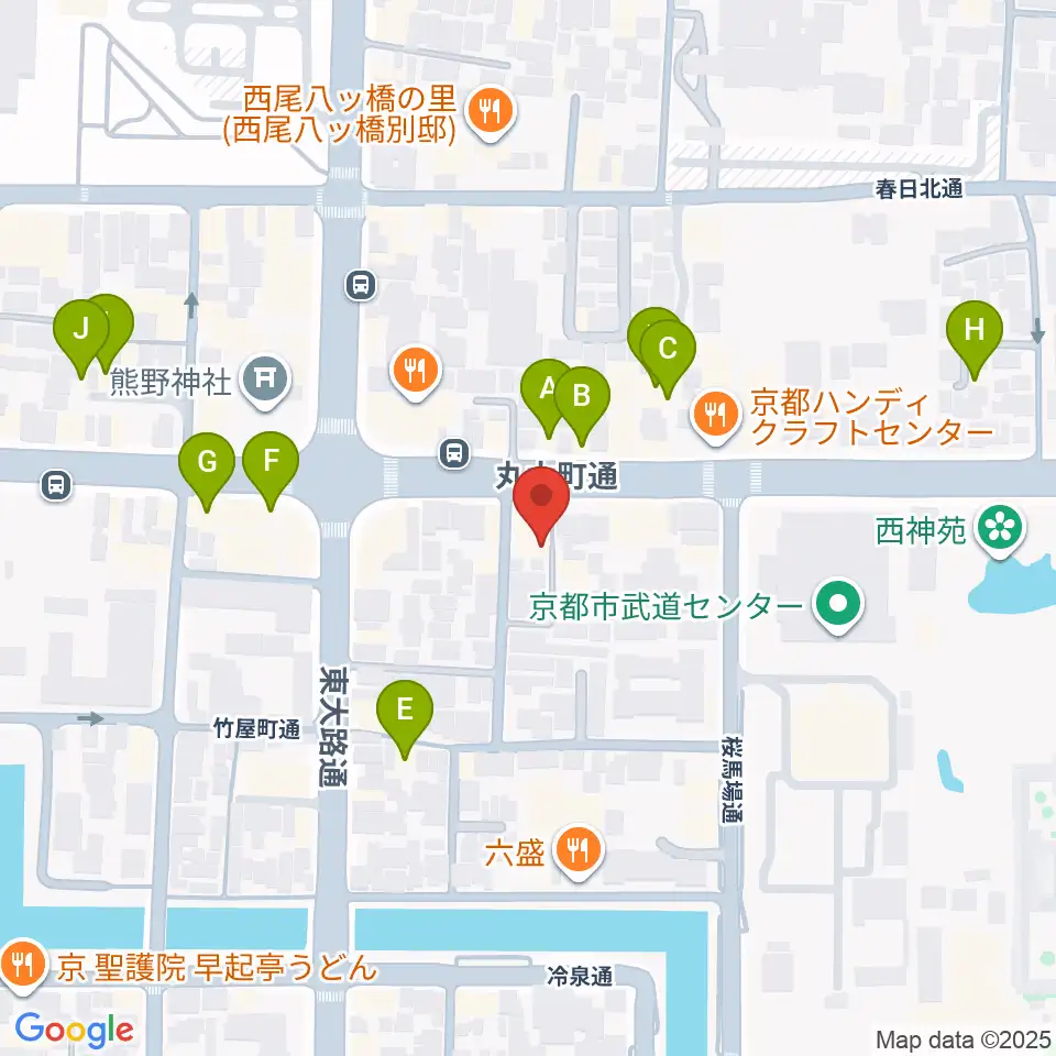 ジャズスポットヤマトヤ周辺のホテル一覧地図