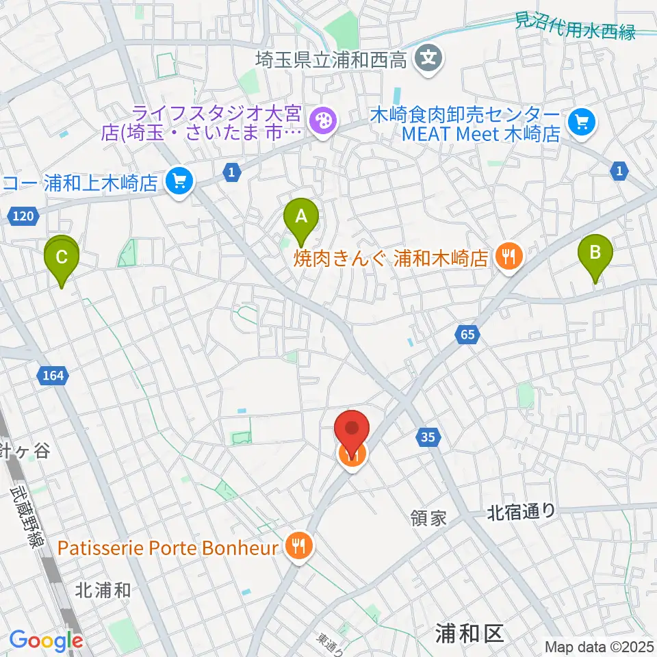 柏屋楽器 領家ミュージックセンター周辺のホテル一覧地図