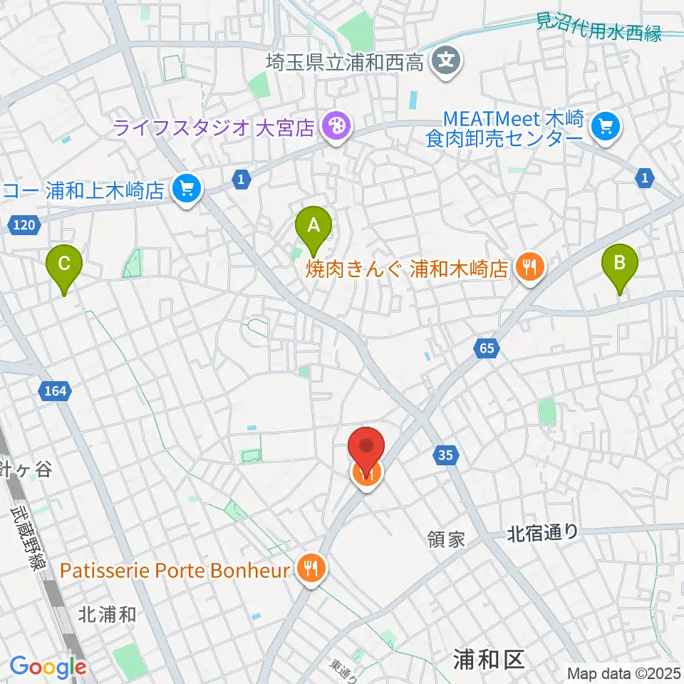 柏屋楽器 領家ミュージックセンター周辺のホテル一覧地図