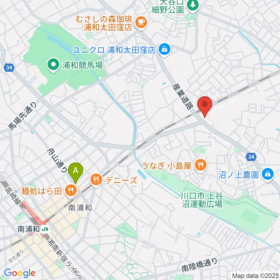 柏屋楽器 ミュージックサロン浦和南周辺のホテル一覧地図