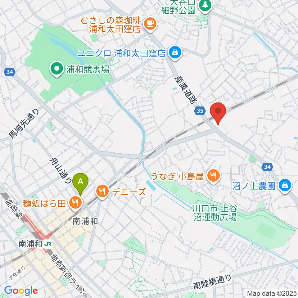 柏屋楽器 ミュージックサロン浦和南周辺のホテル一覧地図