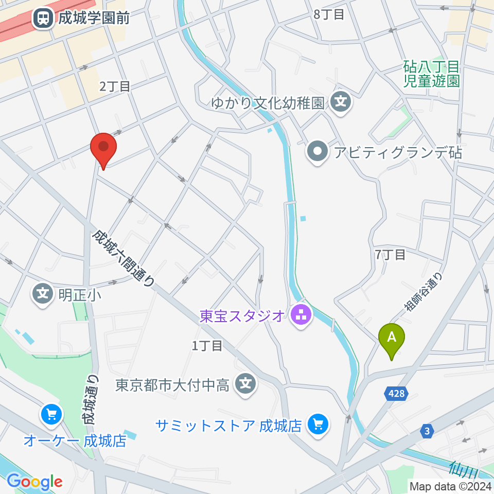 成城F*GICCO周辺のホテル一覧地図