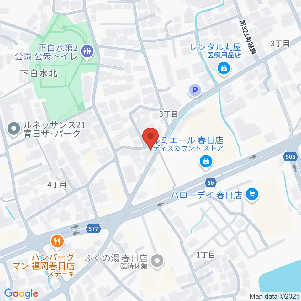 フカノ楽器店 春日ピアノ教室周辺のホテル一覧地図