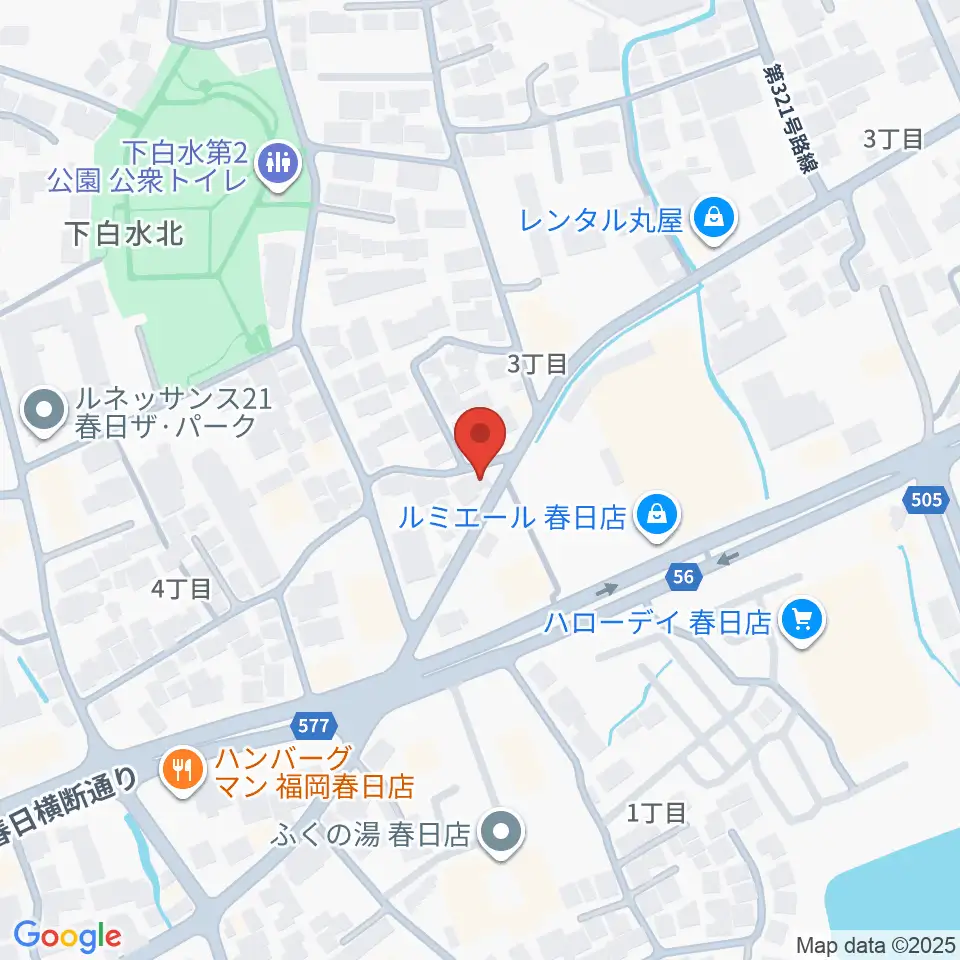 フカノ楽器店 春日ピアノ教室周辺のホテル一覧地図