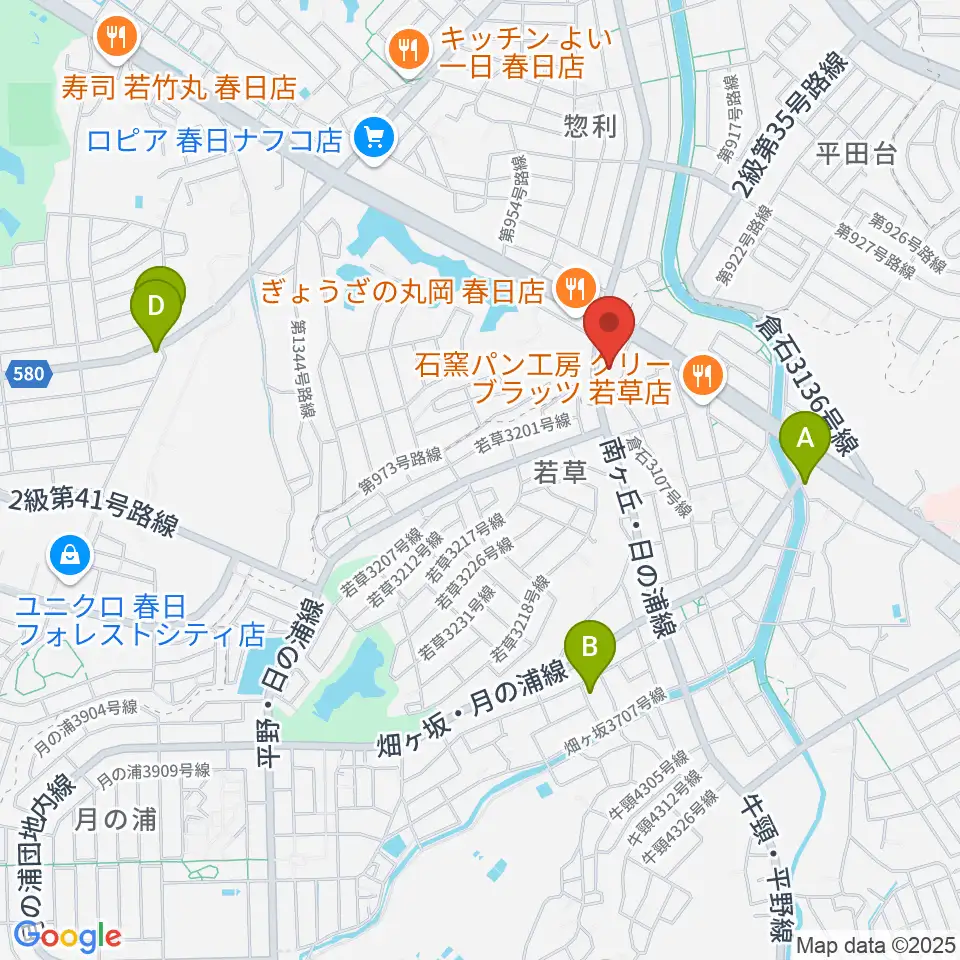 フカノ楽器店 大野城南ピアノ教室周辺のホテル一覧地図