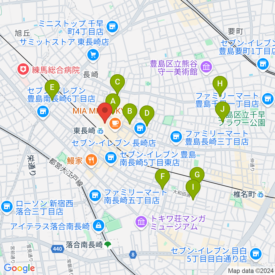 小劇場てあとるらぽう周辺のホテル一覧地図