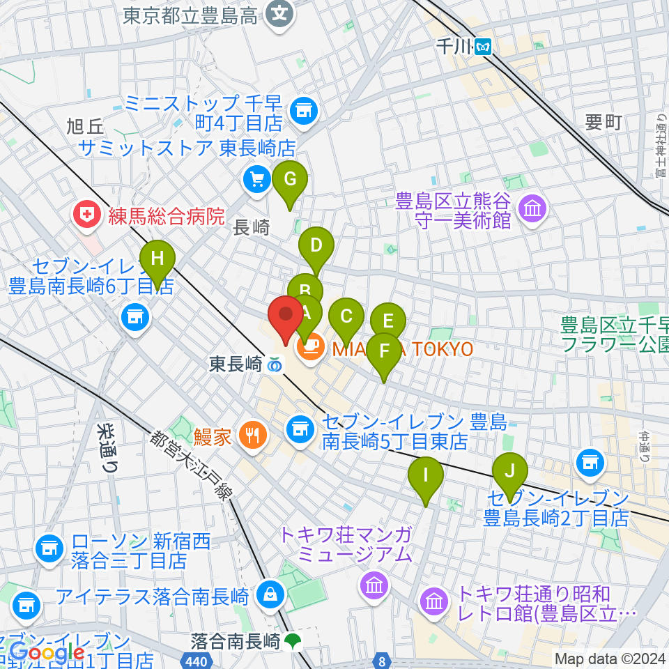 小劇場てあとるらぽう周辺のホテル一覧地図