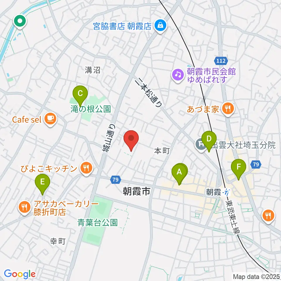 柏屋楽器 朝霞ミュージックセンター周辺のホテル一覧地図