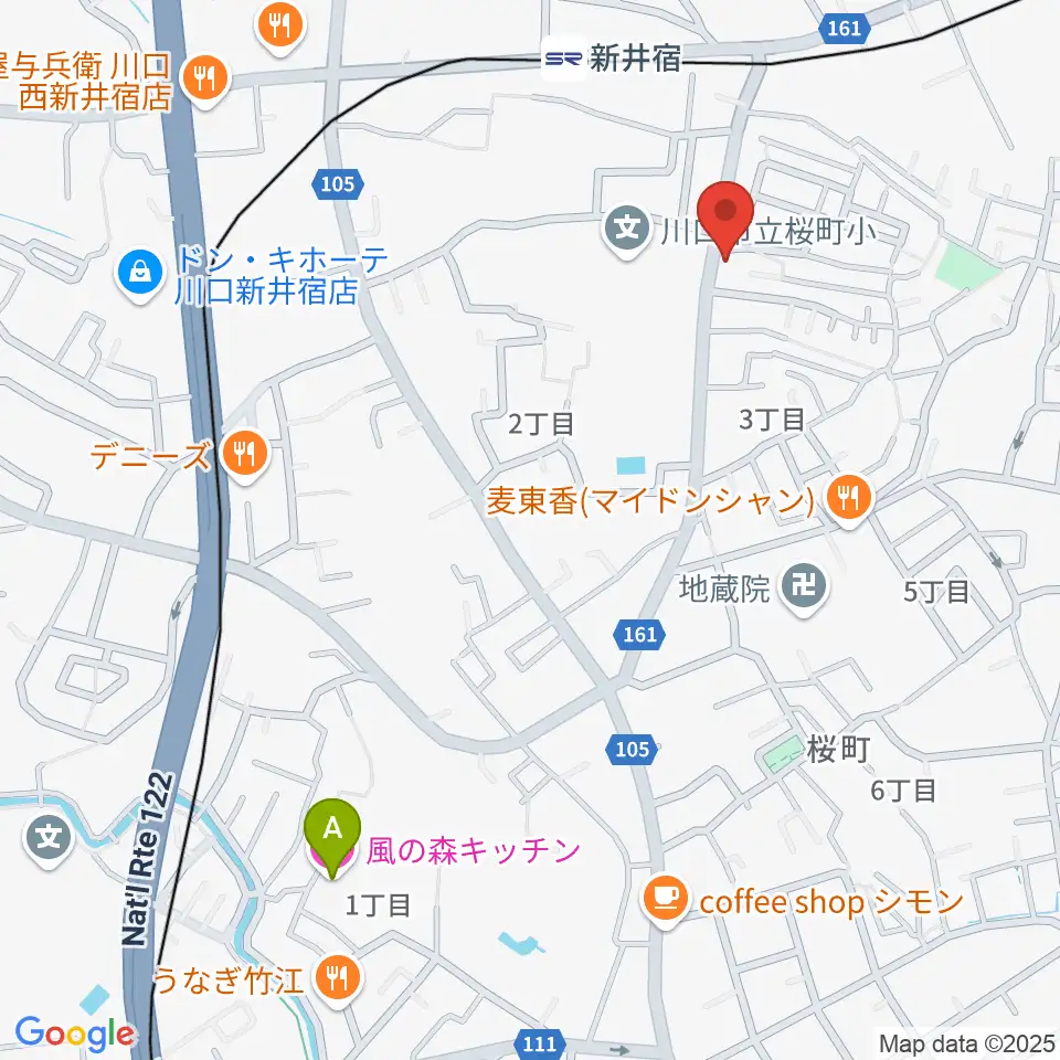 柏屋楽器 鳩ヶ谷ミュージックセンター周辺のホテル一覧地図