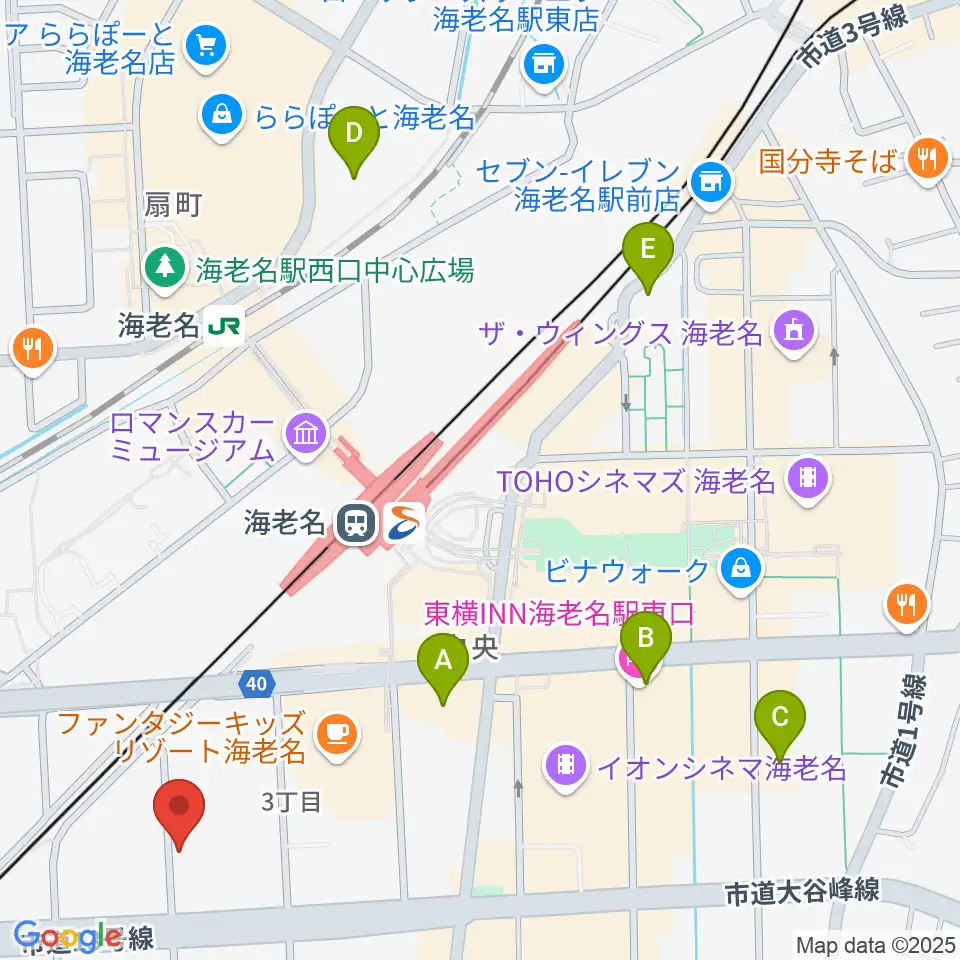 ソルミュージックスクール周辺のホテル一覧地図