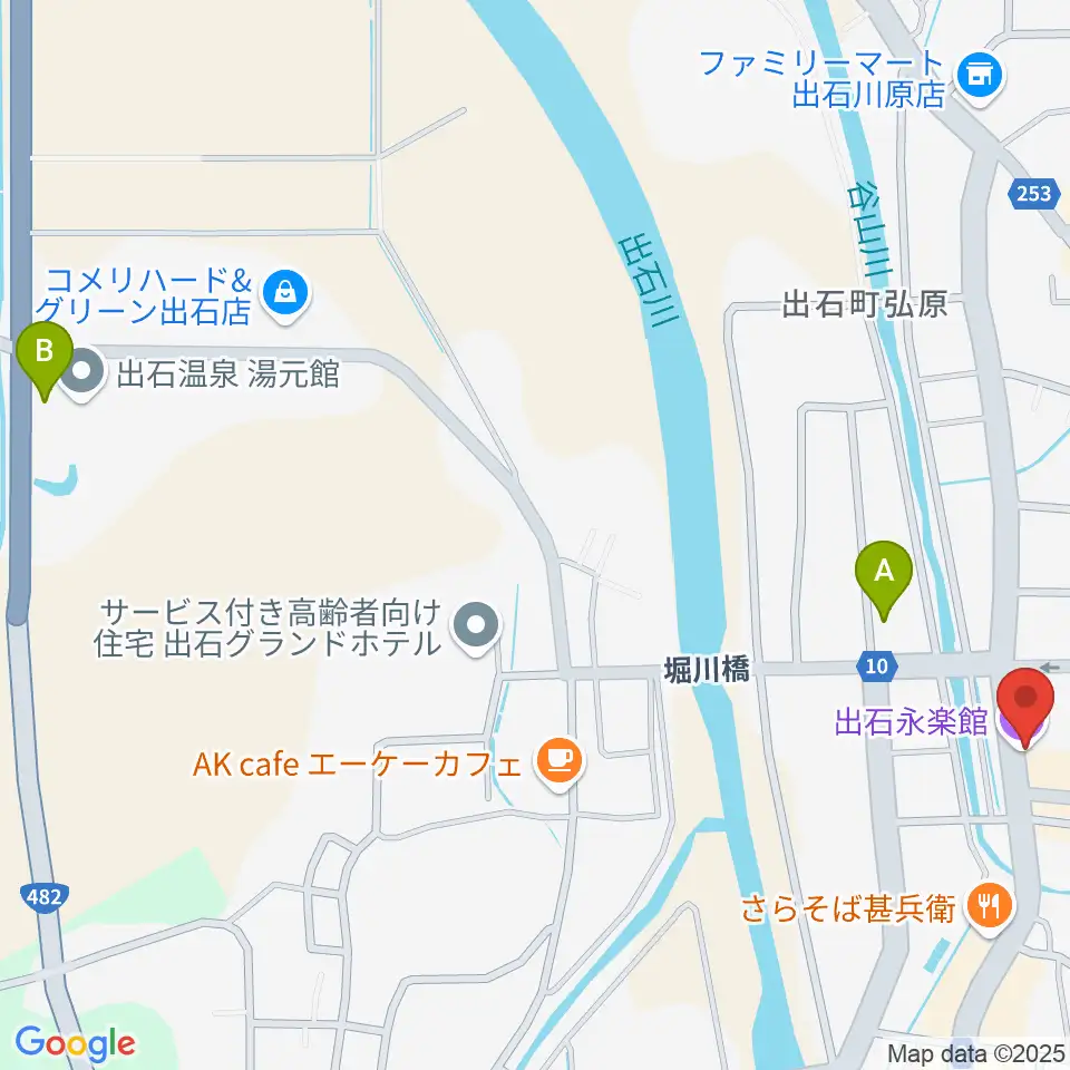 出石永楽館周辺のホテル一覧地図