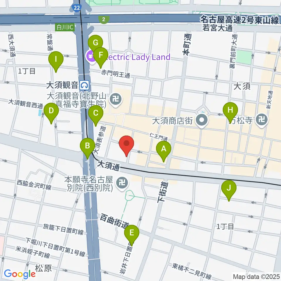 七ツ寺共同スタジオ周辺のホテル一覧地図