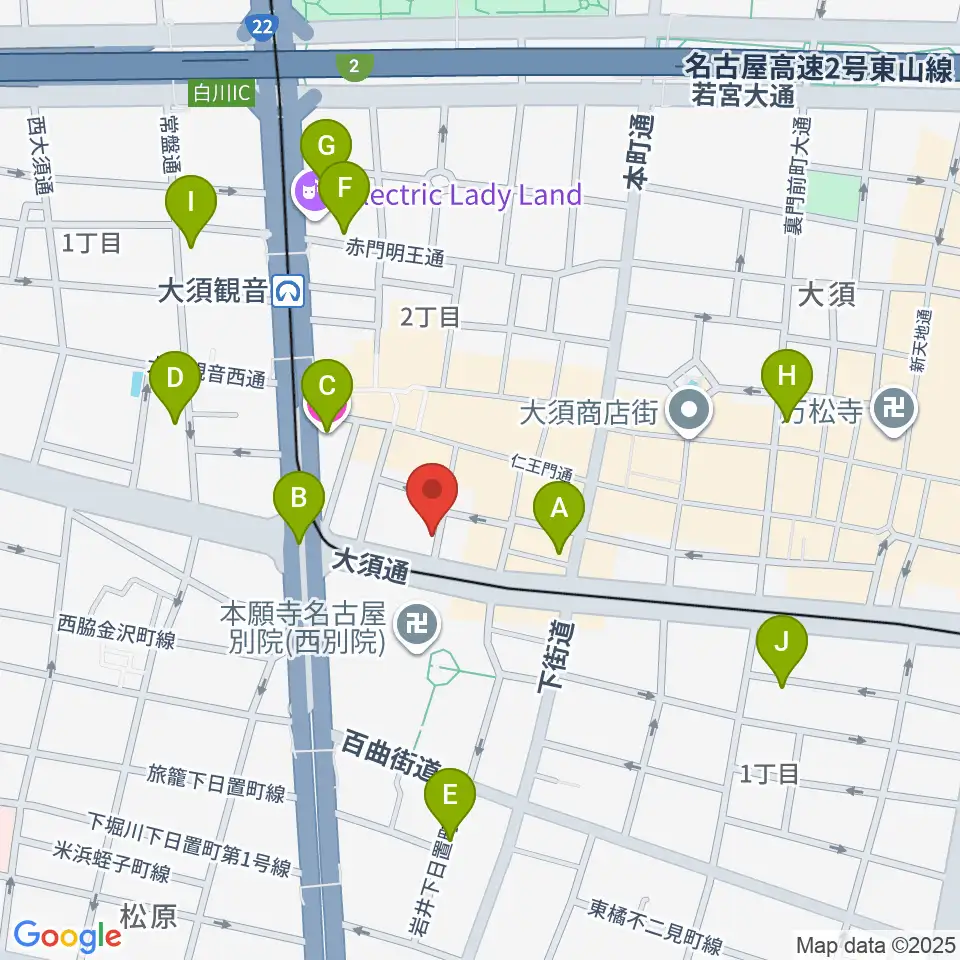 七ツ寺共同スタジオ周辺のホテル一覧地図