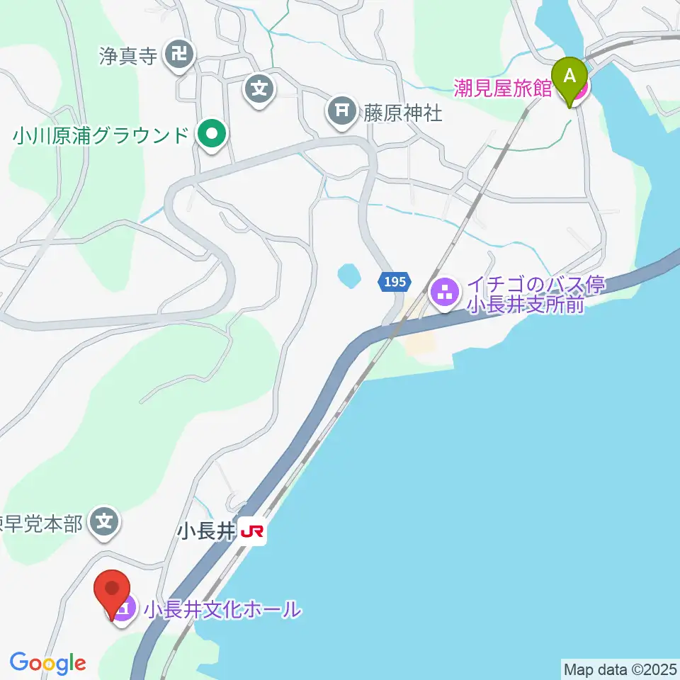 小長井文化ホール・小長井公民館周辺のホテル一覧地図