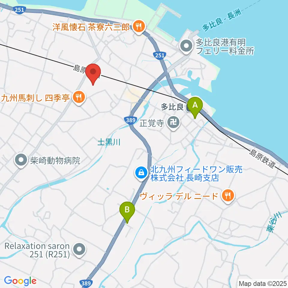雲仙市国見町文化会館まほろば周辺のホテル一覧地図