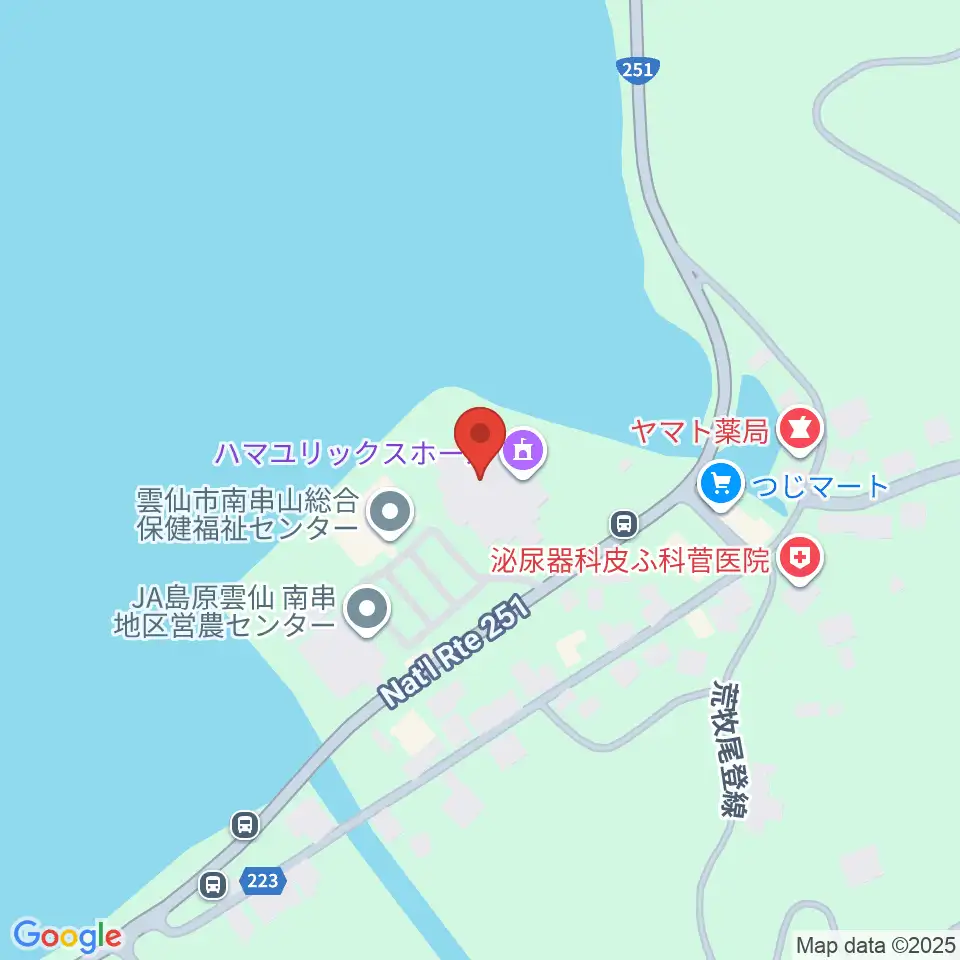 ハマユリックスホール周辺のホテル一覧地図