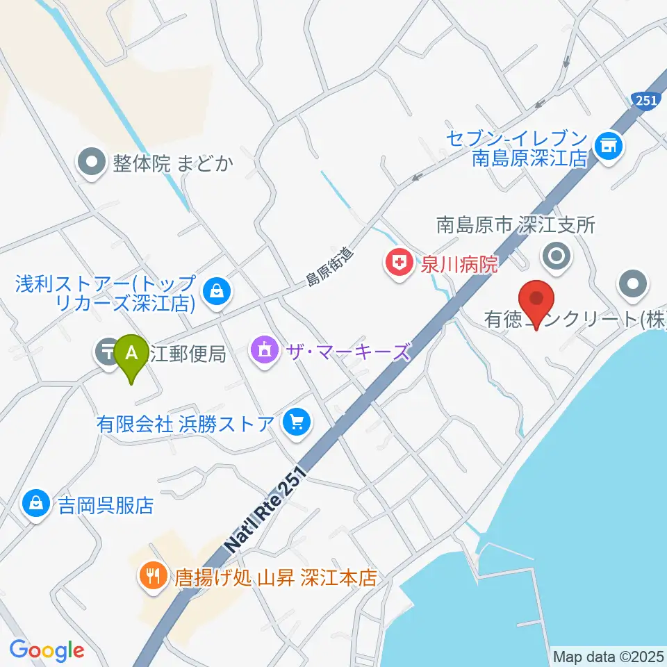 深江ふるさと伝承館周辺のホテル一覧地図