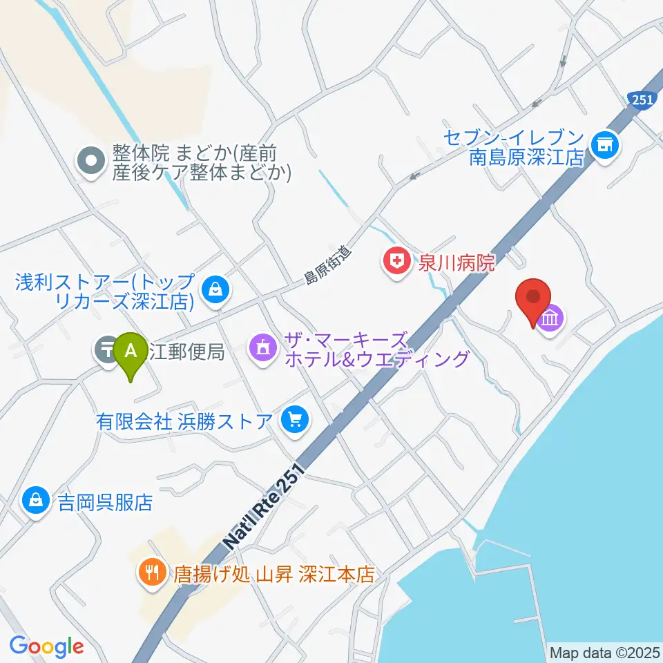 深江ふるさと伝承館周辺のホテル一覧地図