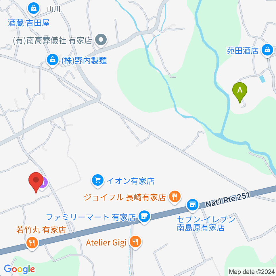 ありえコレジヨホール周辺のホテル一覧地図