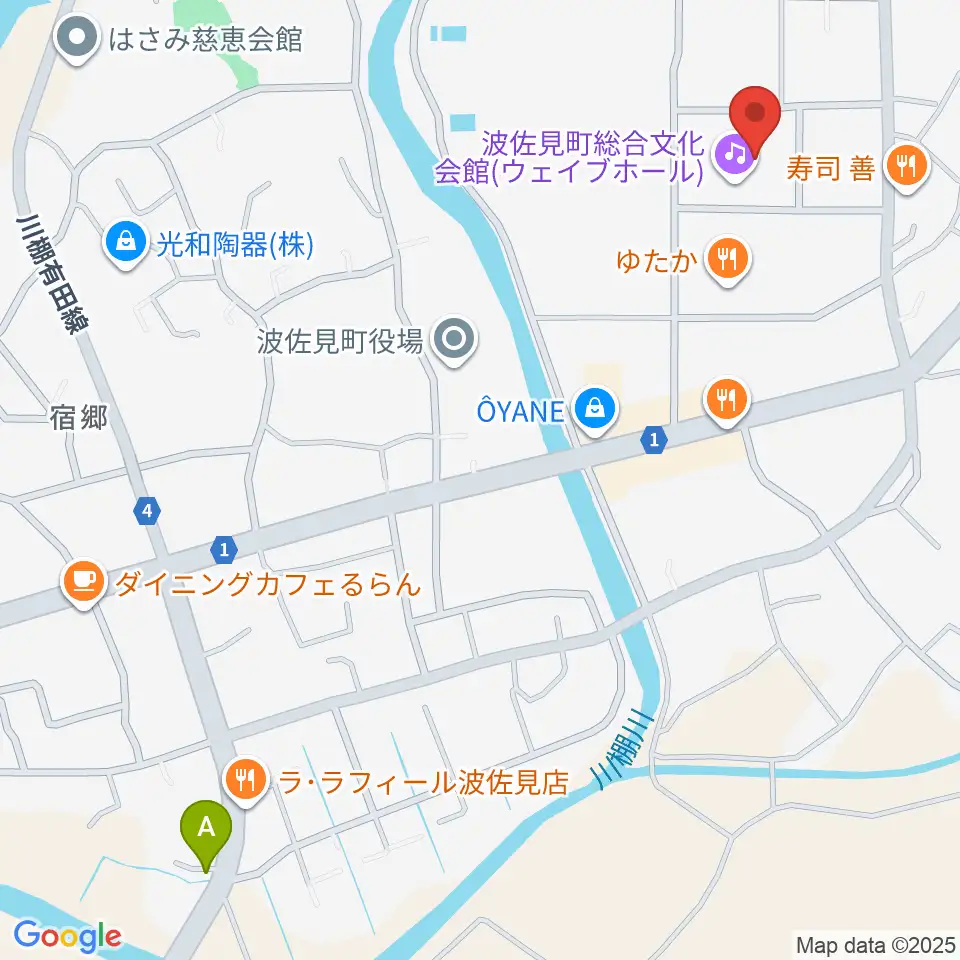 波佐見町総合文化会館 ウェイブホール周辺のホテル一覧地図