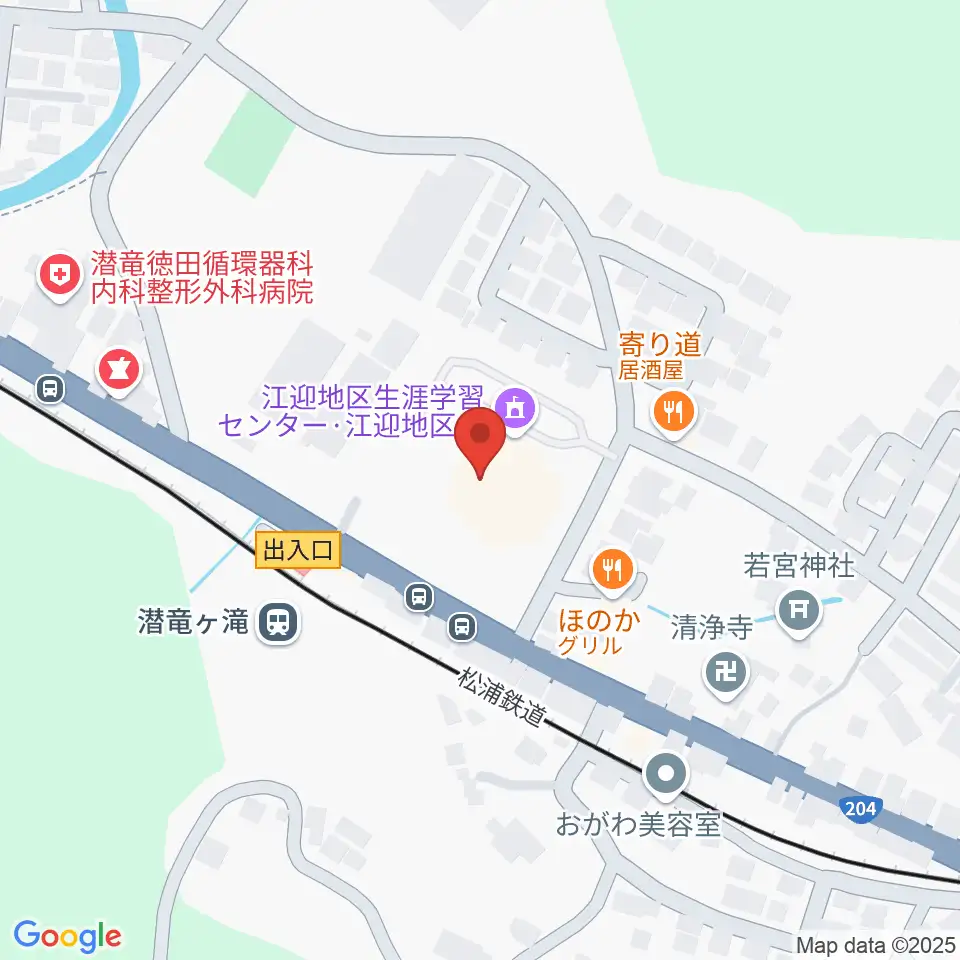 江迎地区文化会館インフィニタス周辺のホテル一覧地図