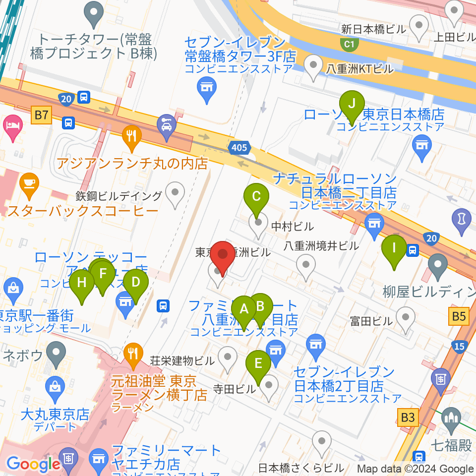 シアーミュージック 東京校周辺のホテル一覧地図