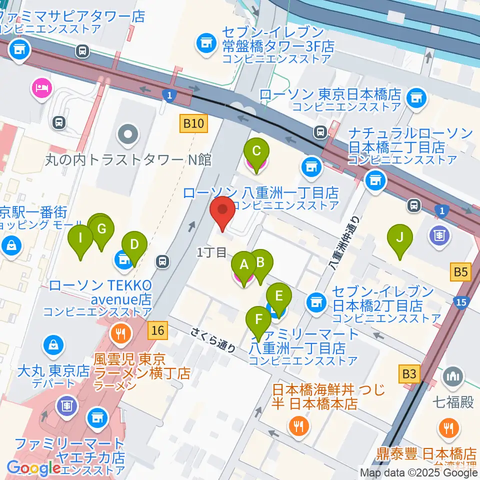 シアーミュージック 東京校周辺のホテル一覧地図