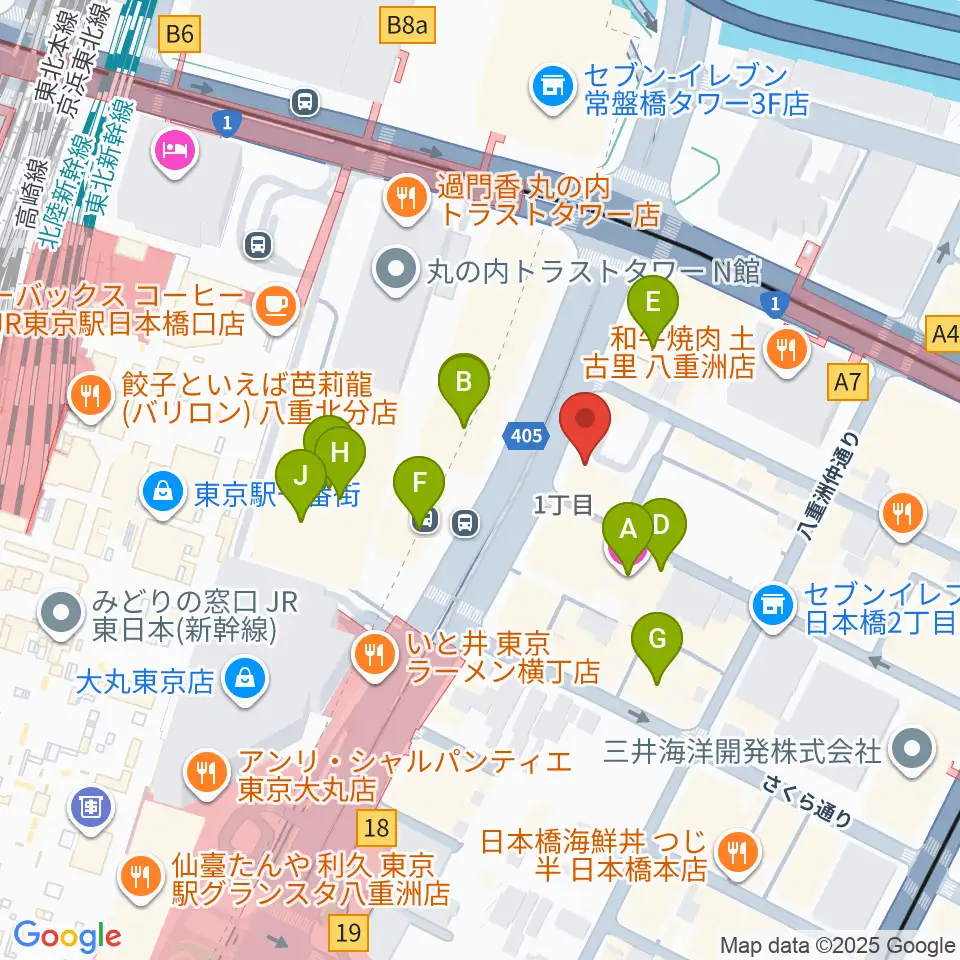 シアーミュージック 東京校周辺のホテル一覧地図